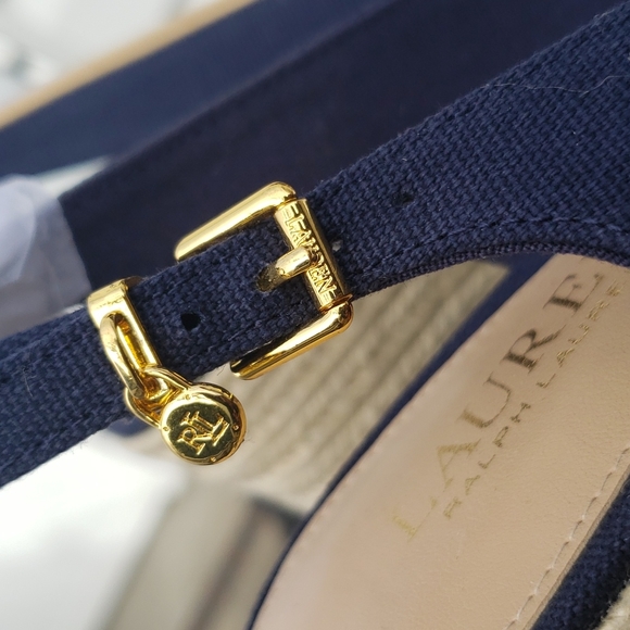 New Ralph Lauren blue wedges size 8 - Picture 9 of 9